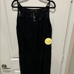 Emma & Michele Black Lace Dress